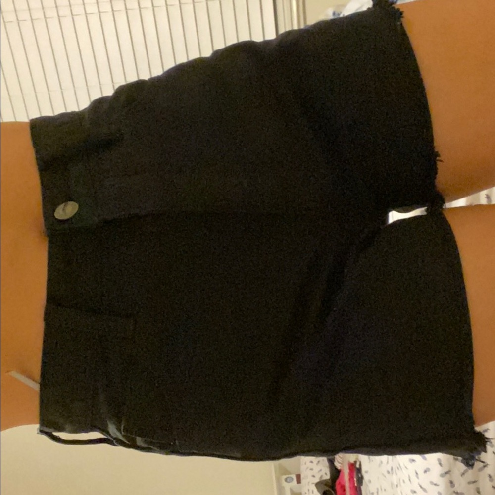 Brandy Melville/John Galt black midi shorts